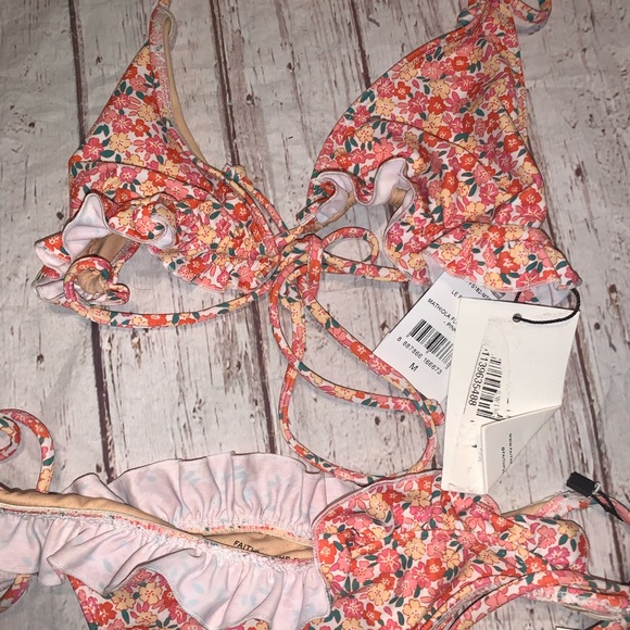 Faithful the brand “le Fleur bikini mathiola floral print”bikini SET nwt… - Picture 7 of 8